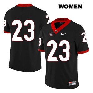 Women's Georgia Bulldogs NCAA #23 Mark Webb Nike Stitched Black Legend Authentic No Name College Football Jersey OMP7254IC